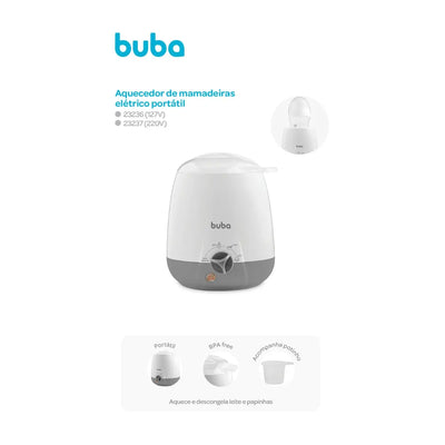 Aquecedor de Mamadeiras Elétrico Portátil Buba – 127V - Fácil de Usar e Limpar